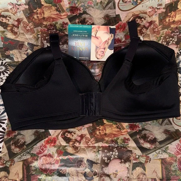 Vanity Fair Women's Black Beauty Back Bra - Picture 2 of 4